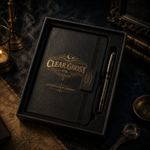 Clear Ghost Co. Investigation Journal + Pen Set